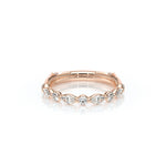 Verragio VANGUARD-2202W-25 Round and Marquise Diamond Wedding Band - Rose Gold