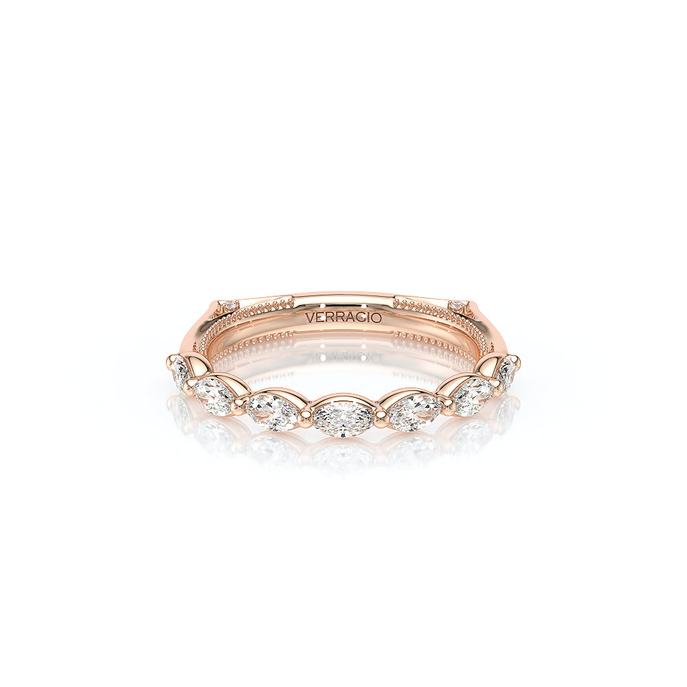 Verragio VANGUARD-2205W Marquise Diamond Wedding Band - Rose Gold