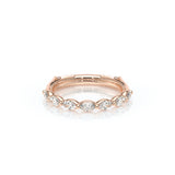 Verragio VANGUARD-2205W Marquise Diamond Wedding Band - Rose Gold