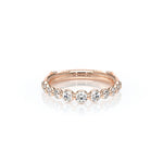 Verragio VANGUARD-2206W Tapered Round Diamond Wedding Band - Rose Gold