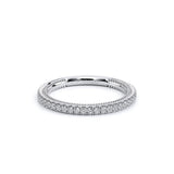 Verragio RENAISSANCE-992W13 1.3mm Diamond Wedding Band - White Gold and Platinum