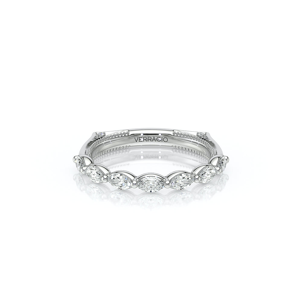 Verragio VANGUARD-2205W Marquise Diamond Wedding Band - White Gold and Platinum