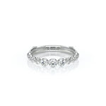 Verragio VANGUARD-2206W Tapered Round Diamond Wedding Band - White Gold and Platinum