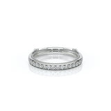 Verragio VANGUARD-2207W Shared-Prong Round Diamond Wedding Band - White Gold and Platinum