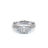 Diamond ring with 'Verragio' branding on a white background
