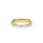 Verragio VANGUARD-2202W-25 Round and Marquise Diamond Wedding Band - Yellow Gold