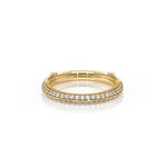 Verragio VANGUARD-2204W Knife-Edge Round Diamond Wedding Band - Yellow Gold