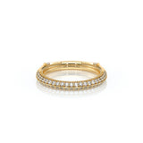 Verragio VANGUARD-2204W Knife-Edge Round Diamond Wedding Band - Yellow Gold