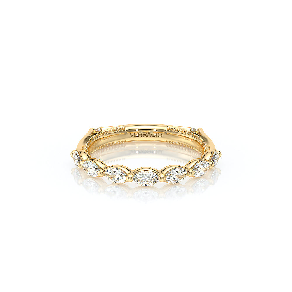 Verragio VANGUARD-2205W Marquise Diamond Wedding Band - Yellow Gold