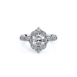Verragio Renaissance 982OV 14K White Gold Oval Diamond Engagement Ring | 0.45 CTW Semi-Mount | In-Store