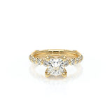 Verragio Vanguard 2206P Princess Diamond Engagement Ring | 14K Yellow Gold Semi-Mount