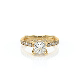 Verragio Vanguard 2207P Princess Diamond Engagement Ring | 14K Yellow Gold Semi-Mount
