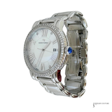 David Yurman Classic T716-M 38mm Mother of Pearl Diamond Bezel Stainless Steel Quartz Watch Pre-Owned