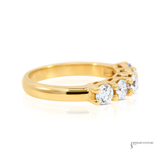 14K Yellow Gold Lab-Grown Diamond Band Ring | Size 6.75 | Sustainable Fine Jewelry