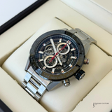 Tag Heuer Carrera 01 Chronograph Stainless Steel Watch Skeleton CAR2A1W-0 Pre-Owned