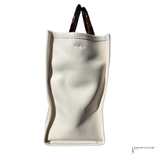 Fendi Cream Tote Bag Sunshine Medium White leather shopper Pre-Owned