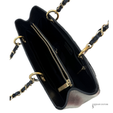 CHANEL Black Caviar GST Leather Grand Shopping Tote In Black Pre-Owned