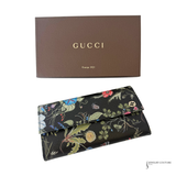 Gucci Flora by Chris Knight Black Floral Print Leather Long Wallet – Pre-Owned