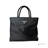 PRADA Nappa Sport Tote Black Pre-Owned