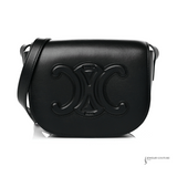 CELINE Celine Folco shoulder crossbody bag in black Smooth Calfskin leather