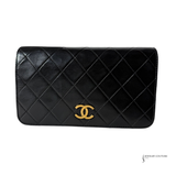 Vintage CHANEL 24k Gold Plated Mini Full Flap pre-Loved