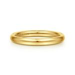 Gabriel & Co. 2.4mm 14K Yellow Gold Plain Wedding Band