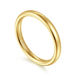 Gabriel & Co. 2.4mm 14K Yellow Gold Plain Wedding Band - view 3
