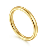 Gabriel & Co. 2.4mm 14K Yellow Gold Plain Wedding Band - view 3