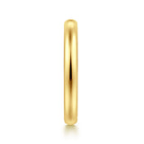 Gabriel & Co. 2.4mm 14K Yellow Gold Plain Wedding Band - view 4
