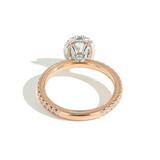 Verragio Tradition Oval Halo Pavé Diamond Engagement Ring Setting 14k Gold Available In-Store