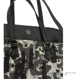 Valentino Embellished Big Size Tote Bag Black leather pre-loved