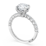 Tacori 2666RD8W Sculpted Crescent Platinum Diamond Engagement Ring | .55 CTW Diamond Semi-Mount