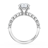 Tacori 2666RD8W Sculpted Crescent Platinum Diamond Engagement Ring | .55 CTW Diamond Semi-Mount