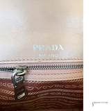 Prada Nappa Gaufre Leather Crossbody Chain Flap Shoulder Bag Pink Cipria Pre-Owned