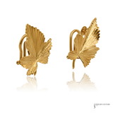 Tiffany & Co. 18KT Yellow Gold Leaf Clip-On Earrings