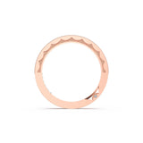 Tacori 2649 Sculpted Crescent Pave Diamond Wedding Band 18K Rose Gold | In-Store