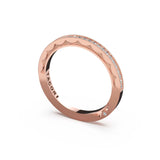 Tacori 2649 Sculpted Crescent Pave Diamond Wedding Band 18K Rose Gold | In-Store