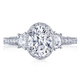Tacori Dantela Oval 3-Stone Engagement Ring | In-Store