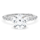 Tacori 2666RD8W Sculpted Crescent Platinum Diamond Engagement Ring | .55 CTW Diamond Semi-Mount