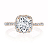 Round with Cushion Bloom Engagement Ring