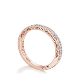 Tacori 269017B French Pave Diamond Wedding Band - 18K Rose Gold, Half Way