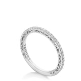 Tacori 269017B French Pave Diamond Wedding Band - 14K White Gold, 3/4 Way