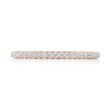 French Pavé Diamond Wedding Band