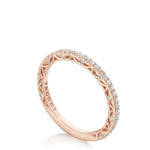 Tacori 269017B French Pave Diamond Wedding Band - 18K Rose Gold, 3/4 Way