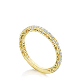 Tacori 269017B French Pave Diamond Wedding Band - 14K Yellow Gold, 3/4 Way