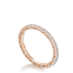 Tacori 269017B French Pave Diamond Wedding Band - 18K Rose Gold, Full Eternity