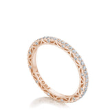 Tacori 269017B French Pave Diamond Wedding Band - 18K Rose Gold, Full Eternity