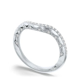 French Pavé Diamond Wedding Band | In-Store