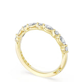 Tacori Sculpted Crescent Marquise Diamond Wedding Band