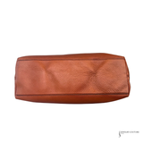 Gucci Pebbled Calfskin Medium Soho Chain Shoulder Bag Burnt Orange Copper Metallic Leather Handbag Pre-Owned